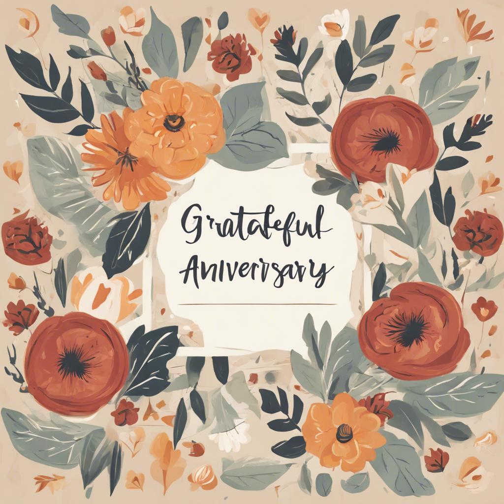 Appreciating Your Husband's Love ⁢and Support: ​A Grateful Anniversary Note