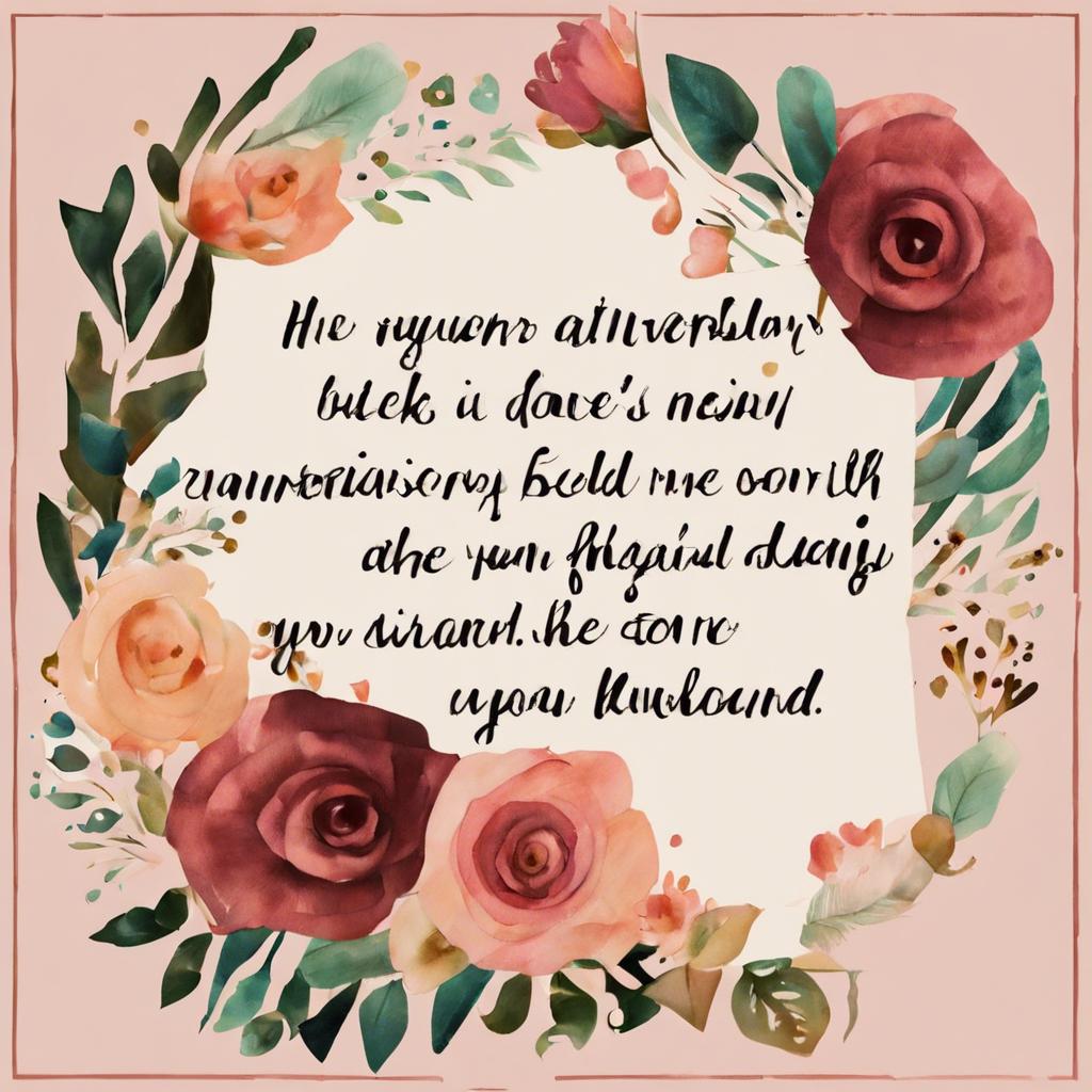 Crafting personalized anniversary quotes to make your husband feel special