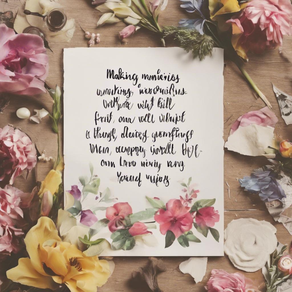 Making Memories ​with Amusing Well Wishes