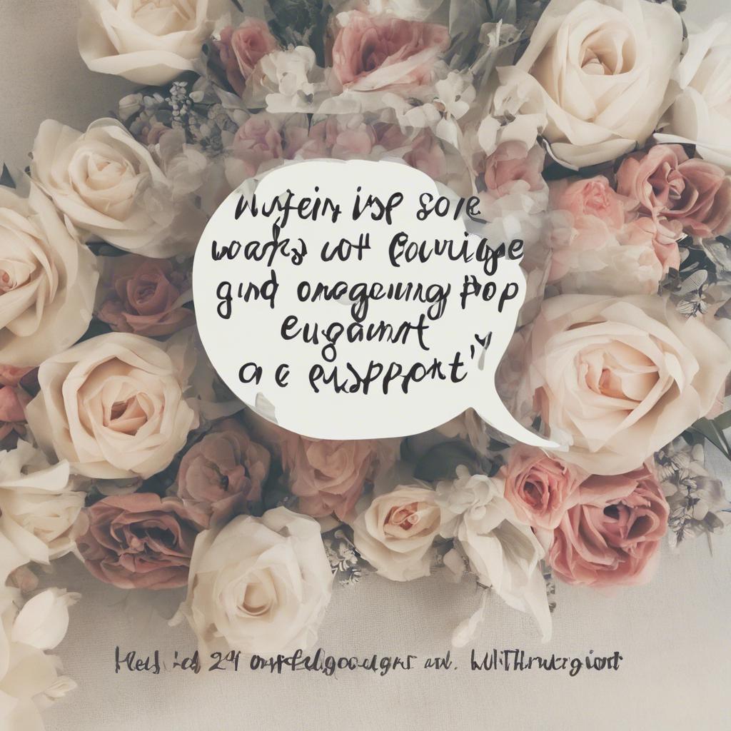 Offering Words of Encouragement and Support