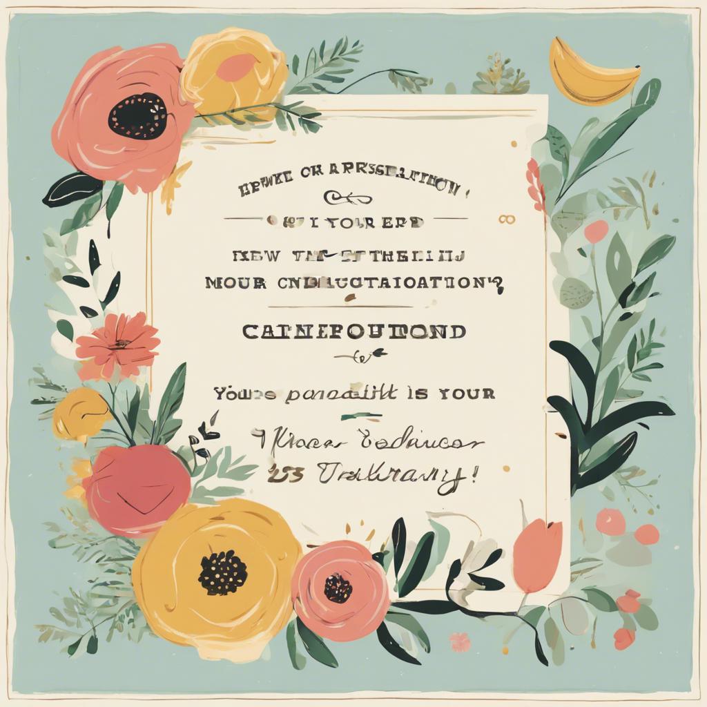 Personalizing Your Congratulations with a Dash​ of Humor
