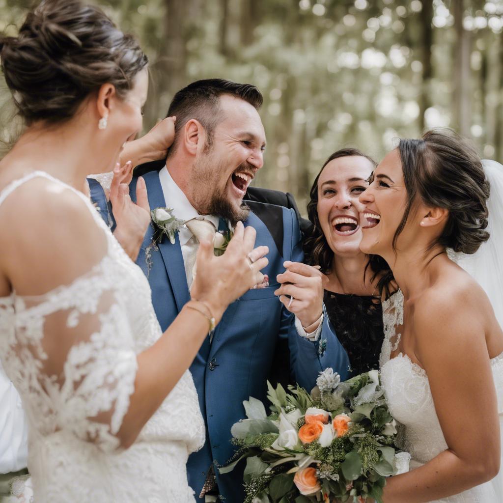 Sharing Joy and Laughter with the Newlyweds