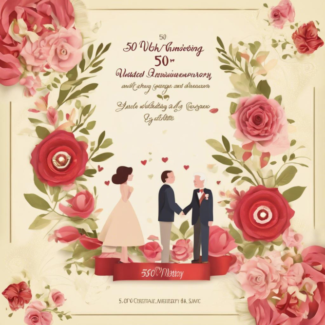 50th Wedding Anniversary Card: Romantic Wishes and Messages 50th Wedding Anniversary Card: Romantic Wishes and Messages
