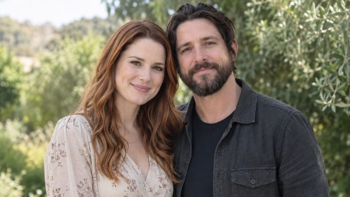 AI-generated portrait of Alexandra Breckenridge and her husband Casey Hooper
